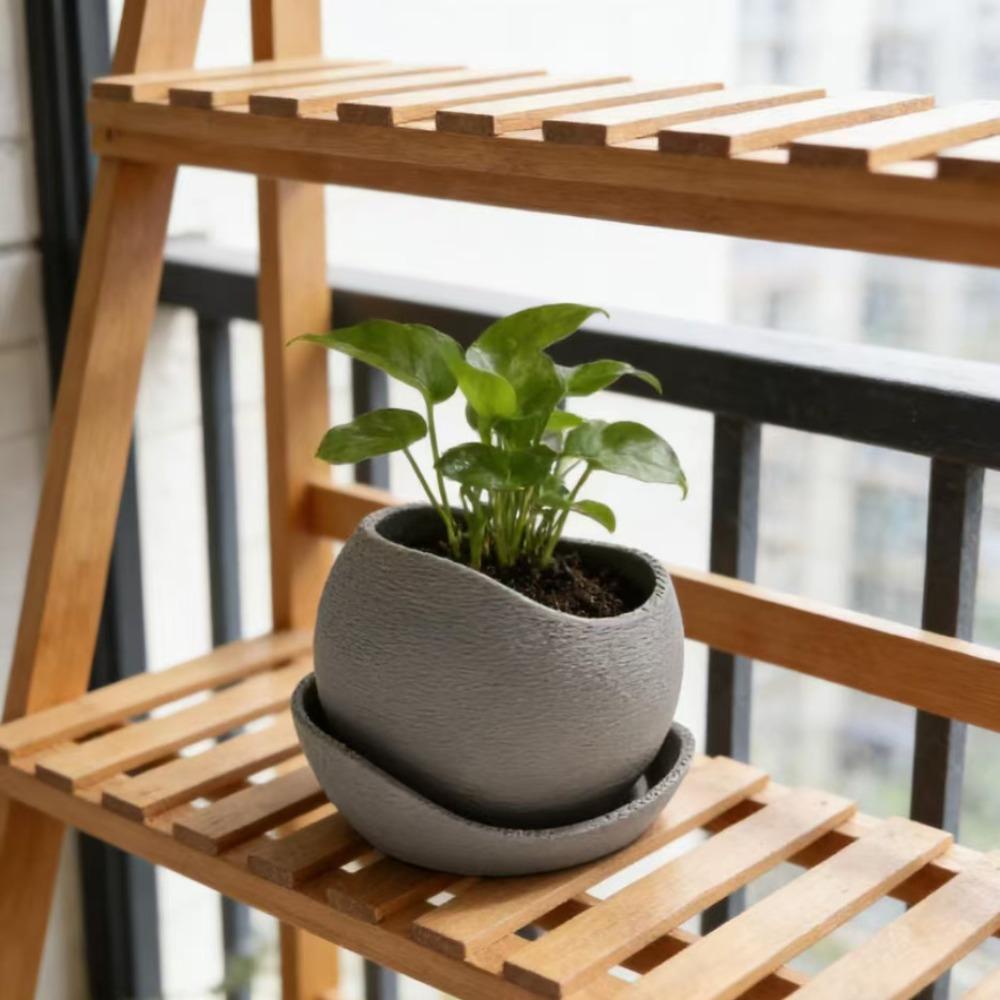 Small Capacity Irregular Flower Pot Plastic Plant Container Flowerpot  Indoor Decor