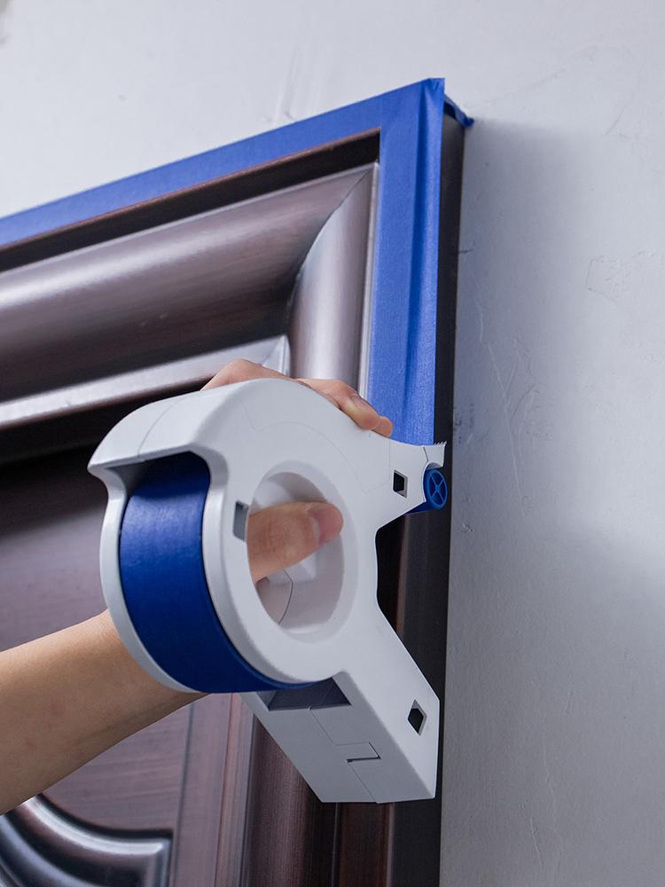 Aplicator bandă mascare Dispenser de bandă manual pentru ornamente ferestre uși Decorare gray