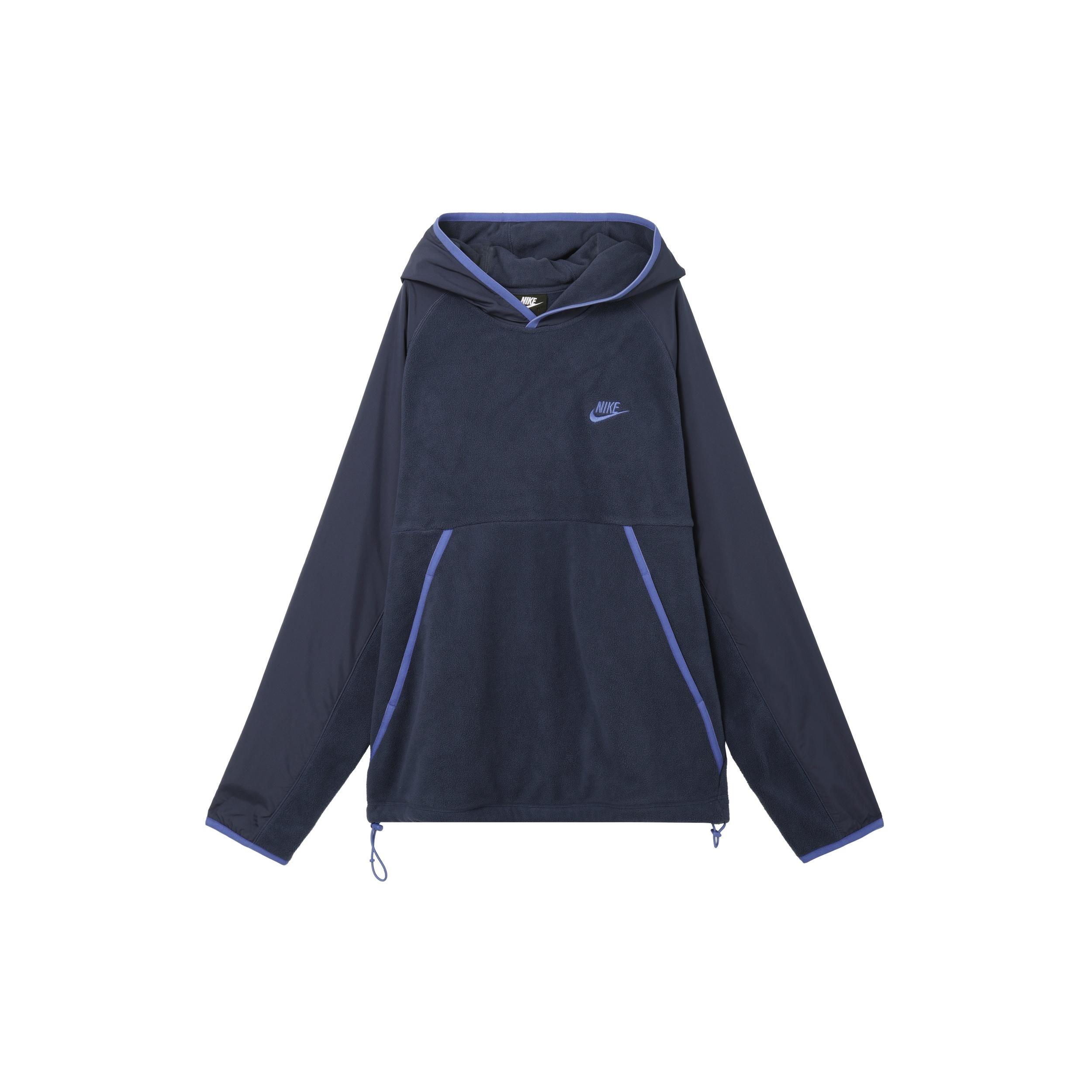 Nike Solid Color Pullover Fleece Navy Blue Dark Men s CU4364-410 XXL
