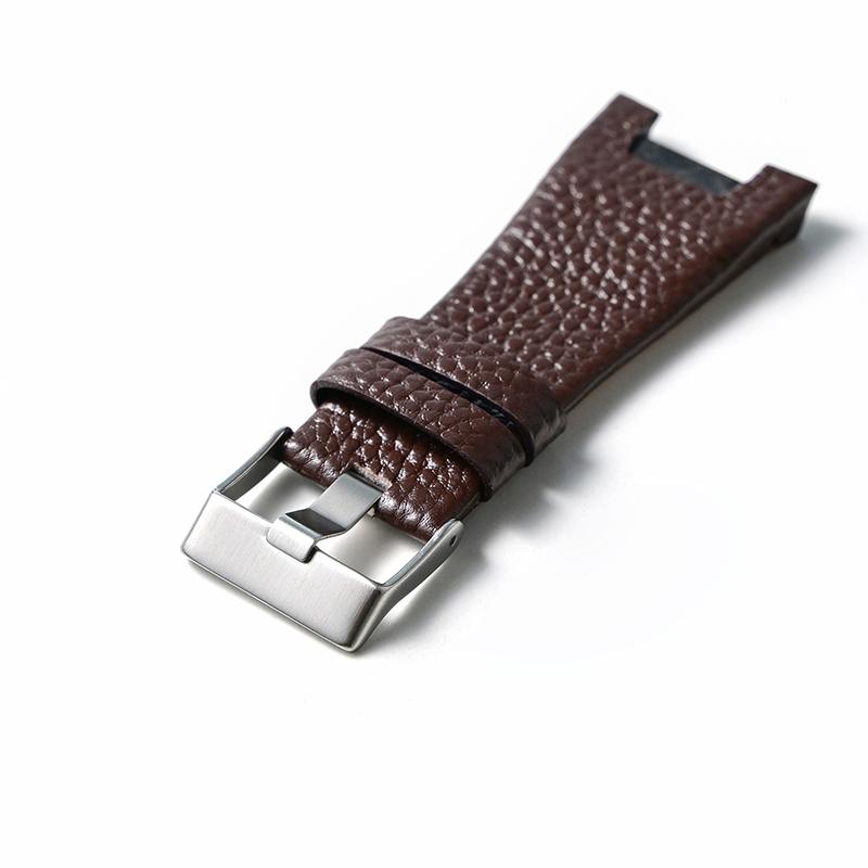 Correa de reloj de cuero genuino de 32*17 mm Para Diesel DZ4246 DZ1273 DZ1216 Correa grande cóncava para hombre resistente al agua y al sudor