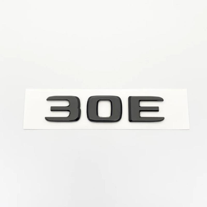 Glossy Black Letters B25 30E 900 850 800 700 ABS Emblem for Mercedes Benz Brabus E W212 W213 Car Trunk Badge Logo Sticker OG7