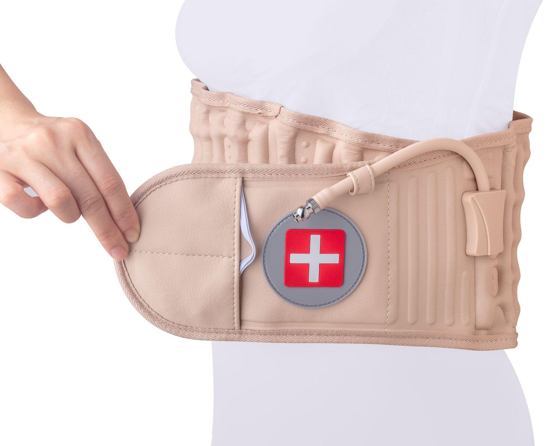 

Elderly Lumbar Support Belt: Herniation Relief & Traction Device for Back Health Short Pump абрикосовый