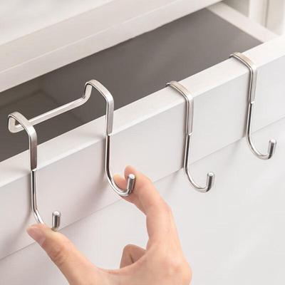 Doppelhaken aus Edelstahl für Türen und Schreibtische