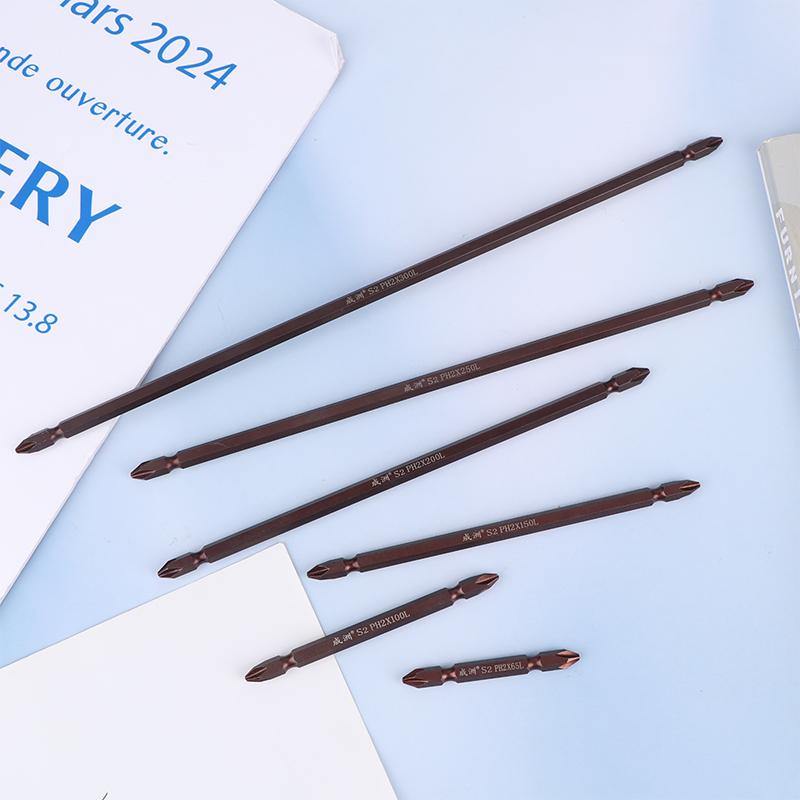 1 Bucată Oțel Aliat Cap Dublu Șurubelniță Electrică Bit Cruce Șurubelniță Electrică Unealtă de Mână