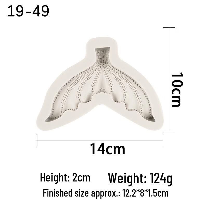 Mermaid Tail Silicone Fondant Mold