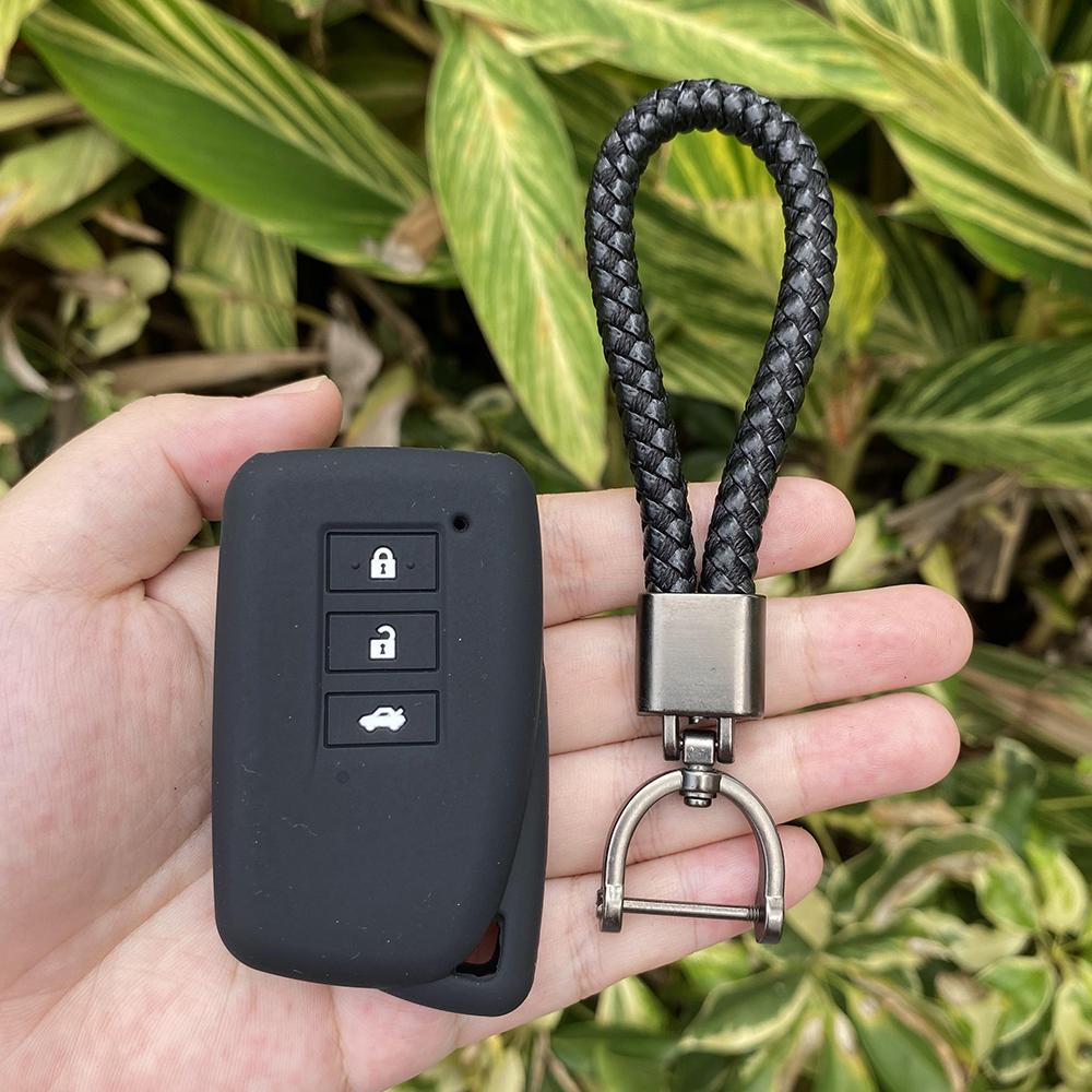 For Lexus NX GS RX ES GX LX RC IS 250 200 350 300H 450H CT200 RX270LX NXIS 3 Button Silicone Car Key Case Protect Cover Keychain
