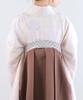 [KYOETSU] Graduation Ceremony Hakama with Lace Tie, Plain, Single Item, Women's (18. Chestnut Brown, L)