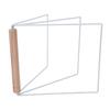 Countertop Dishcloth Drying Rack White Metal 3 Arms Hand Towel Stand for Kitchen Bathroom