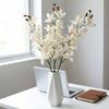 Real Touch Artificial Silk Cymbidium Branch Handmade Fake Flowers  Photography Studio