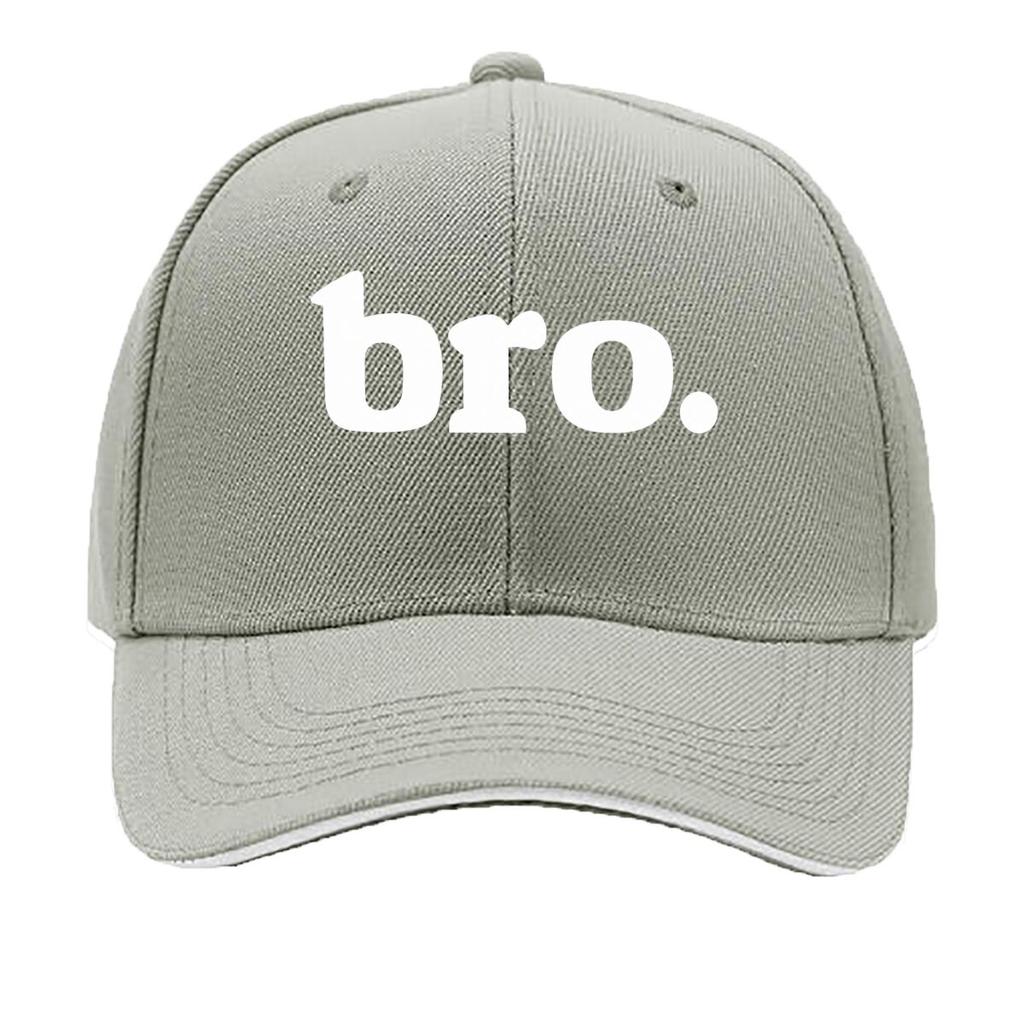 Boys Bro Text Graphic Design Sandwich Baseball Cap Unisex Women Sun Cap Outdoor Workouts Hat