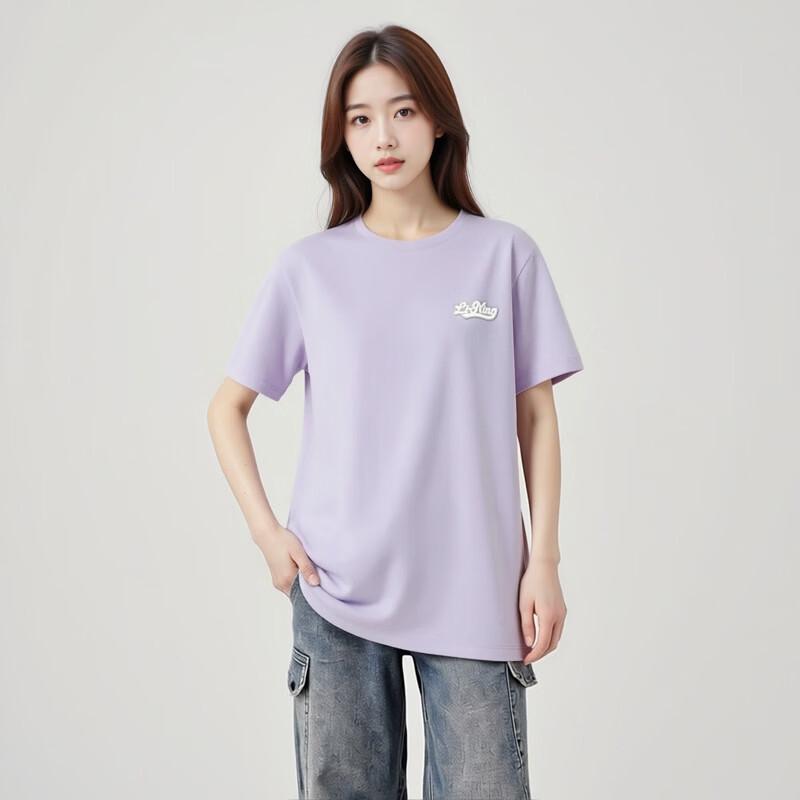 LI-NING Women s Stretch Cotton Short Sleeve T-shirt M