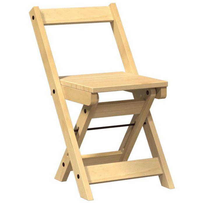 Chaises à manger pliables lot de 4 Corona bois massif de pin