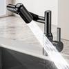 Stainless Steel Mechanical Arm Faucet Digital Display Faucet  Household Application