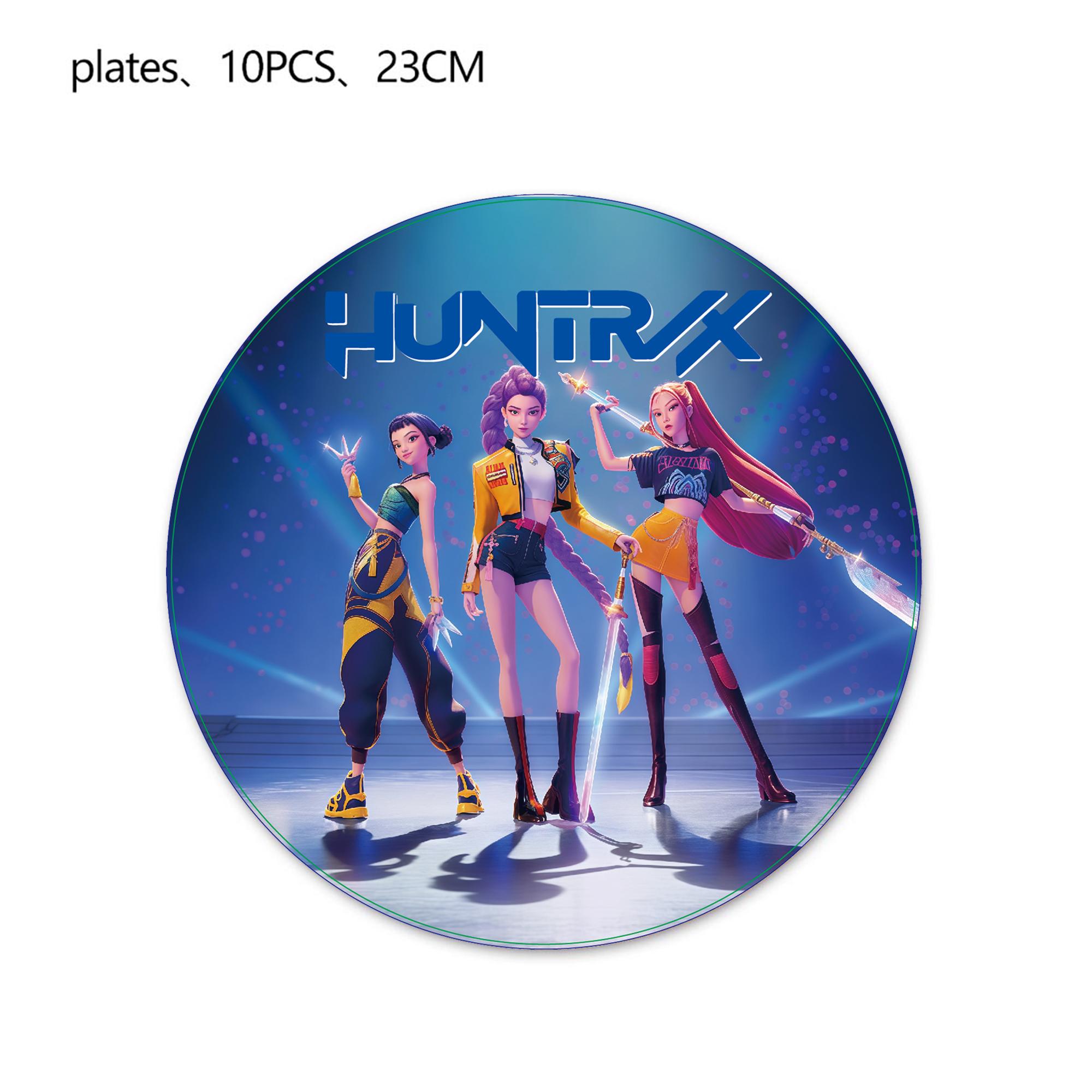 

Kpop Мисливці на Демонів Декор для Вечірки з Дня Народження Корейський Аніме Набір Посуд Скатертина Чашка Куля Топпер для Торта Дитячий Подарунок Приладдя