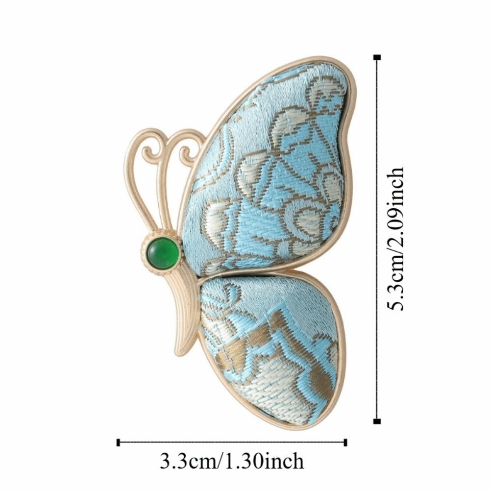 Colorful Butterfly Lapel Pin The Song Dynasty Chinese Style Badge Suit Accessories