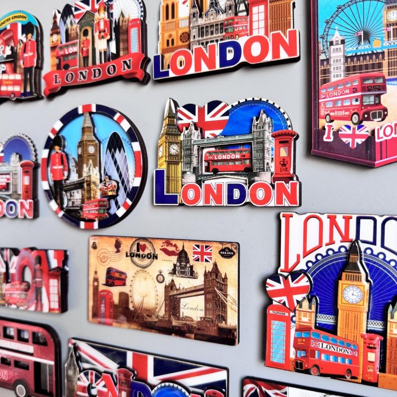 Anglia Autocolante Magnetice de Frigider Magneți de Frigider Britanici Regatul Unit Autobuz Londonez Big Ben Manchester Oxford Colecție Urs Cadou