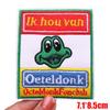 DIY-Aufnäher Niederlande Oeteldonk-Emblem Gestickte Aufnäher für Kleidung Niederländischer Karnevals-Aufnäher Aufbügel-Aufnäher für Kleidung