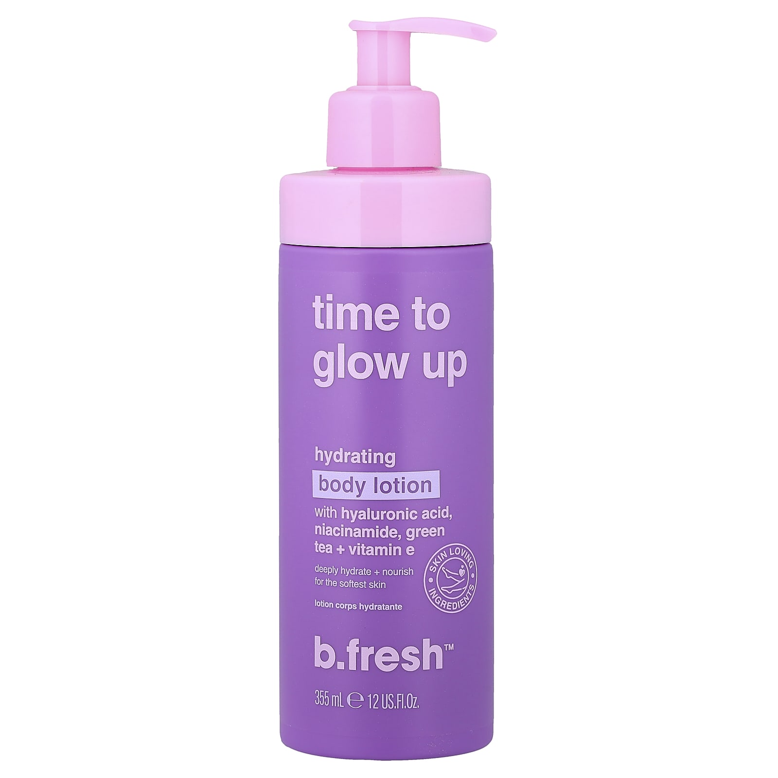

b.fresh, Time To Glow Up, Hydrating Body Lotion, 355ml (12 fl oz)
