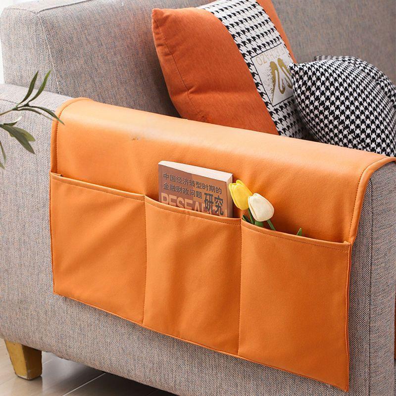 Technology Fabric Sofa Armrest Cover Fabric Anti Cat Scratch Dust-proof Protective Cover Light Luxury Faux Leather Storage Bag Waterproof Hand Towel