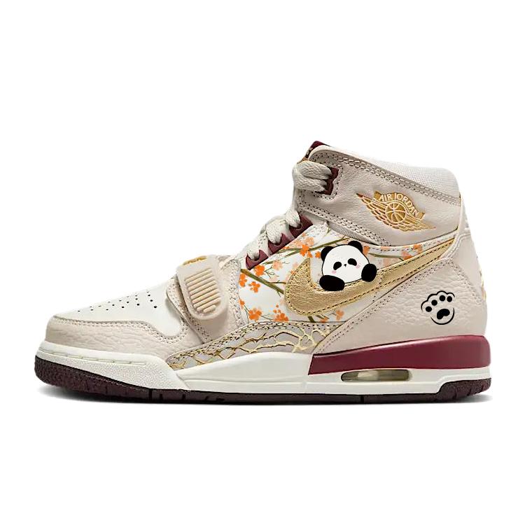 

Jordan Legacy 312 Slip Resistant Abrasion Resistant High top Vintage Basketball Shoes Men s Beige IB4914-161(Team181-) 36.5