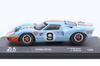 IXO Ford GT40 1/43 Scale Diecast Model Gulf 24 Hours of Le Mans 1968 Rodriguez, Bianchi Winning Car No.9