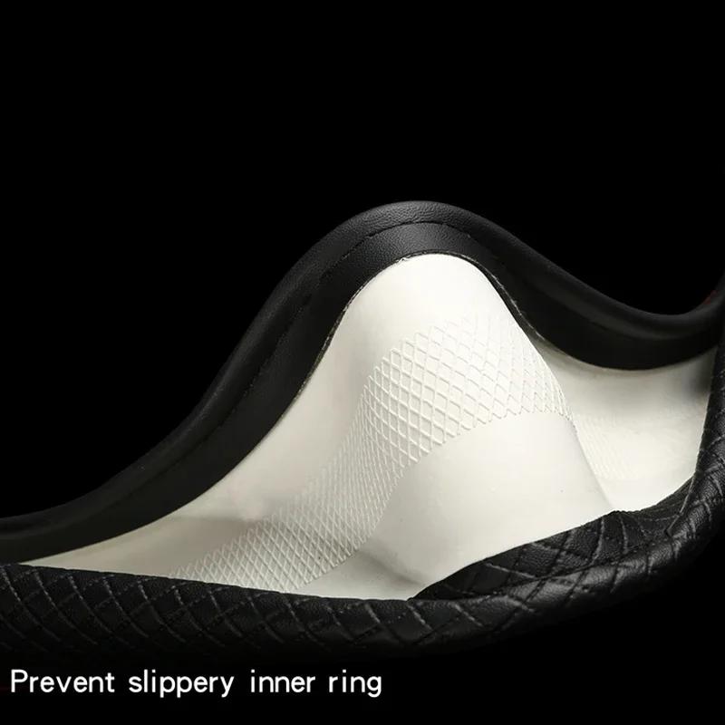 Car Steering Wheel Cover Microfiber Leather 38cm Non-Slip for Seat Tarraco Arona Ateca Ibiza Toledo Mii Leon Arosa Exeo ST FR