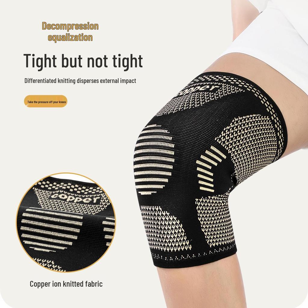 Copper Fiber Elastic Knee Pads for Sports & Fitness
