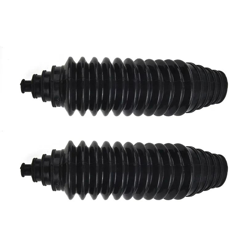 2 Pcs Set Universal Silicone Rack Pinion Steering Gaiter Pinion Boots+Cable Ties+Clamp Kit Silicone Gear Leggings Kits