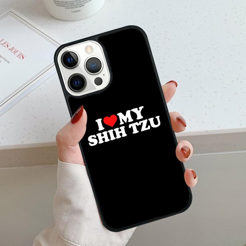 Cartoon Shih Tzu Dog Mom Phone Case For iPhone 17 Air 11 12 13 14 15 16 Pro Max Cover For iPhone 17 Air Max Plus Coque Shell