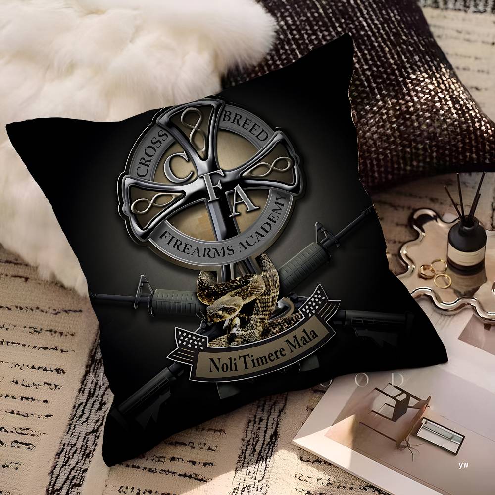 GUN SmithS W-WessonS Maple Design Cushion Cover Happy Autumn Harvest Decor Holiday Decorati Pillow Cover