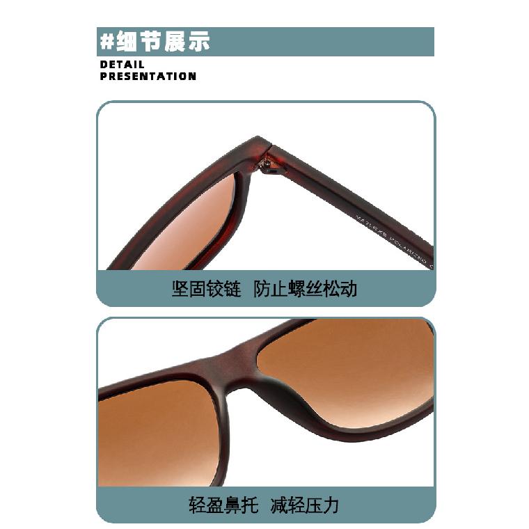 Classic best-selling polarized sunglasses for outdoor fishing, cycling, and driving, square frame UV protection glasses