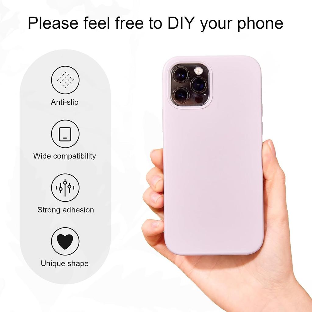8pcs Cell Phone Ring Holder, Cute Heart Phone Charm Hooks Adhesive Smartphone Finger Ring Stand Sticky Metal Loop Grip for Cellphone Case Pad Tablet