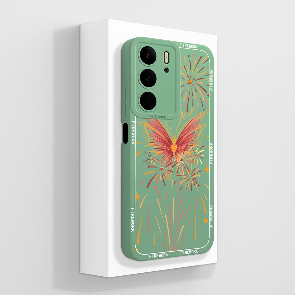 For Realme C75 C75X C73 C71 Case Painted Flowers Soft Liquid Silicone Back Cover For Realme C 75 Full Protection Phone Bumper