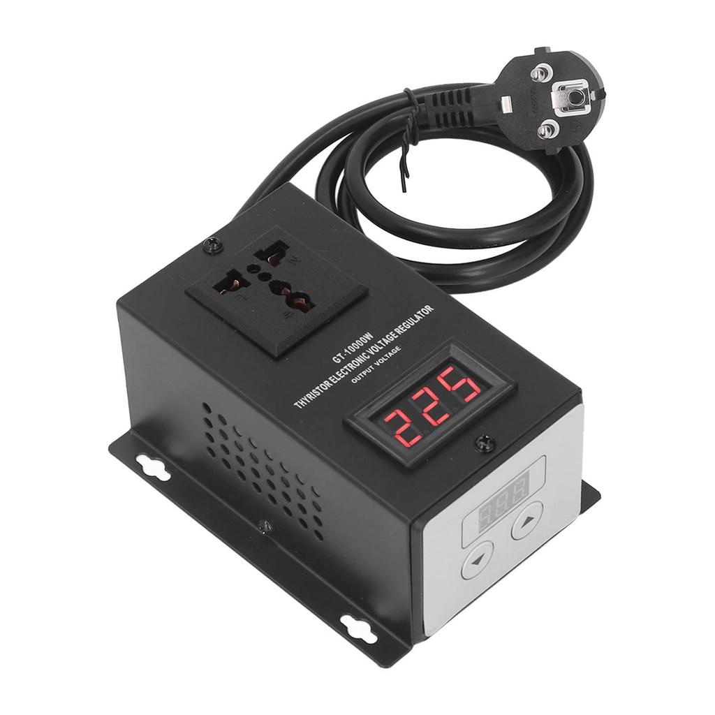 Elektronischer Spannungsregler 10000W Thyristor Aufwärts-Abwärtswandler Transformator EU-Stecker 220V