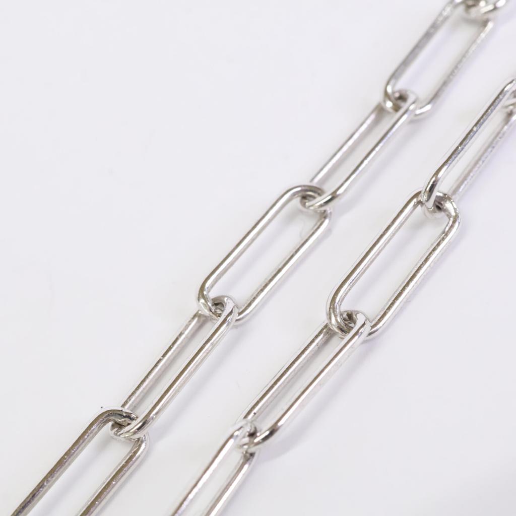 ete [Excellent Condition] 925 Catchy Heart Charm Figaro Chain Necklace Yellow gold / SilverUsed