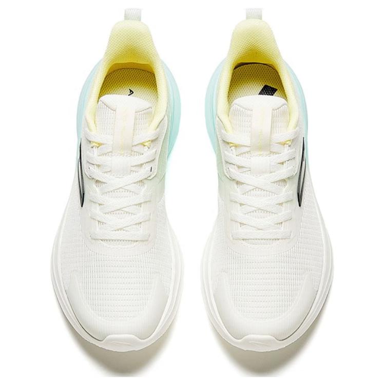 Anta Mesh Versatile Wear-Resistant Shockproof Low-Top Running Shoes Women Sneaker White Green 922335501-5