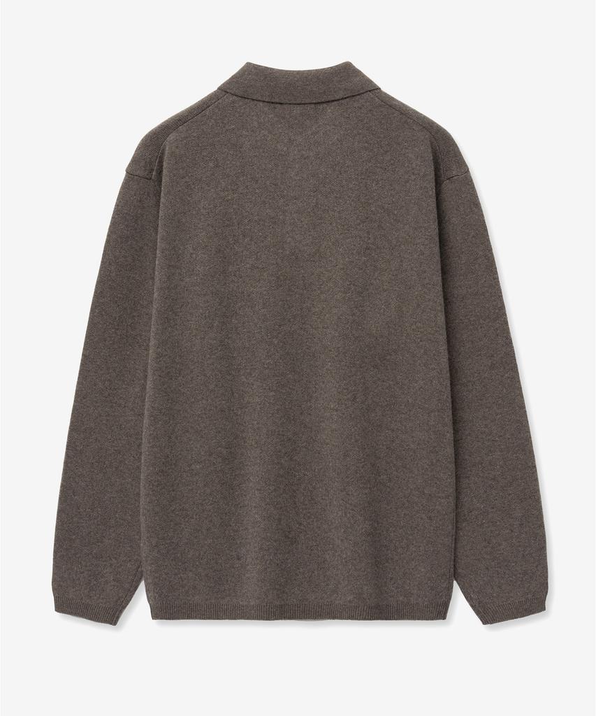 Tienjiti Essential Polo Knit Top (Brown) Tnsw5F110W2