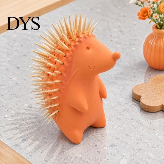 Funny Kitchen Gadget for Dining Room 3D Printed Hedgehog Toothpick Holder, Cute Dispenser, Animal Statue Counter Tabletop Storage Container,