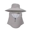 9252 summer big brim bucket hat men's mountaineering fishing breathable sunscreen sunshade mask hat set
