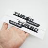 3D ABS Glänzend Schwarz GLA45 Logo Buchstaben TURBO 4MATIC Plakette Auto Kofferraum Emblem Aufkleber Für Mercedes O1 AMG X156 Auto Zubehör YT0