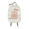Capybara Car Storage Bag: Anti-Dirty, Anti-Kick, Cartoon Leather Trash Can