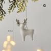 Ceramic Crafts Christmas Ceramic House Pendant Painting Pendant Ornament  Merry Christmas Party