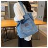 Lazy Wind Retro Denim Tasche 2025 Neue Geprägte Schulter-Tragetasche