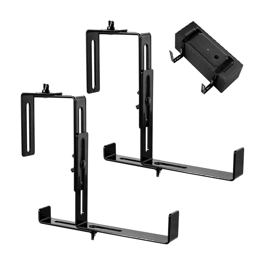 Suport Ajustabil pentru Ghivece de Flori de Balcon, Cârlige, Suport pentru Jardiniere de Fereastră Fără Găurire, 8 Piese 1 Set pentru Afișaj Plante cu Economie de Spațiu