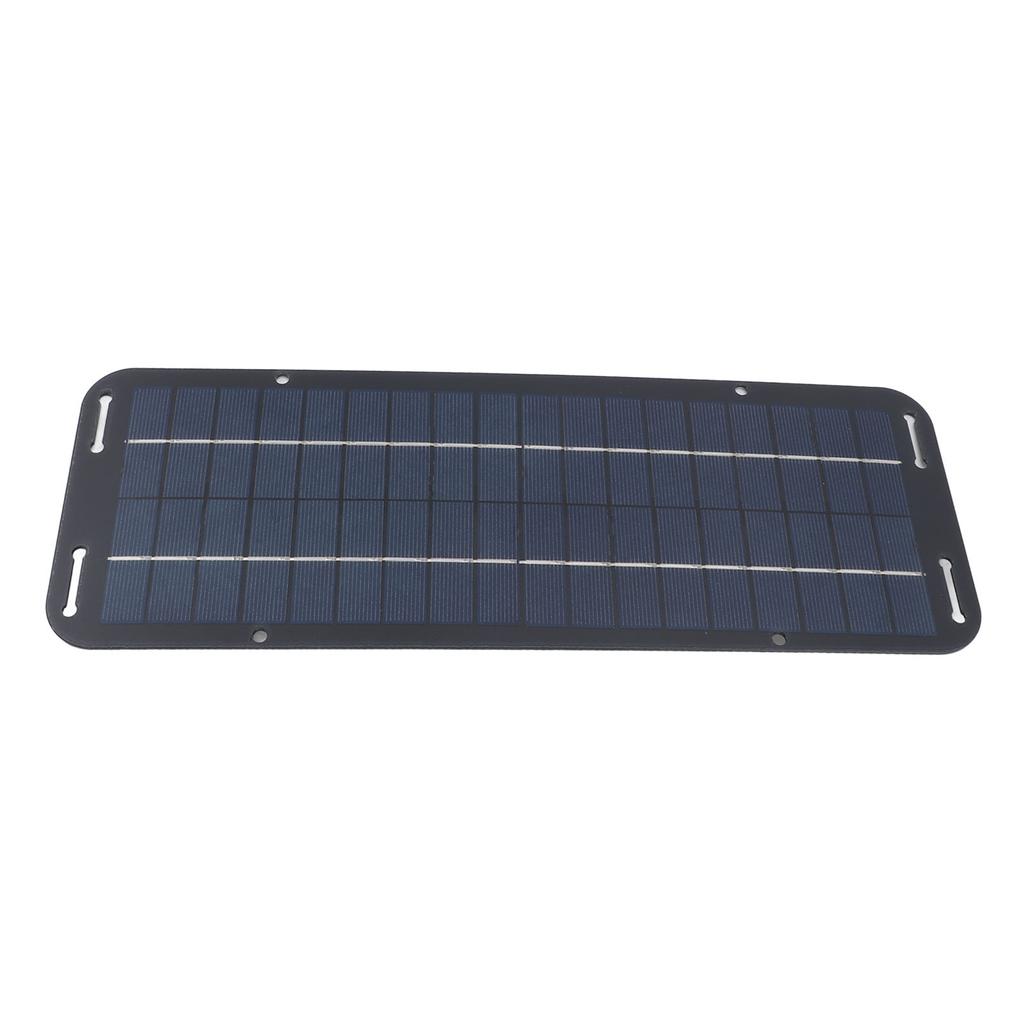 10W Solar Panel Kit High Efficiency Monocrystalline Lightweight Portable Solar Charger Panel with Cables for Camping