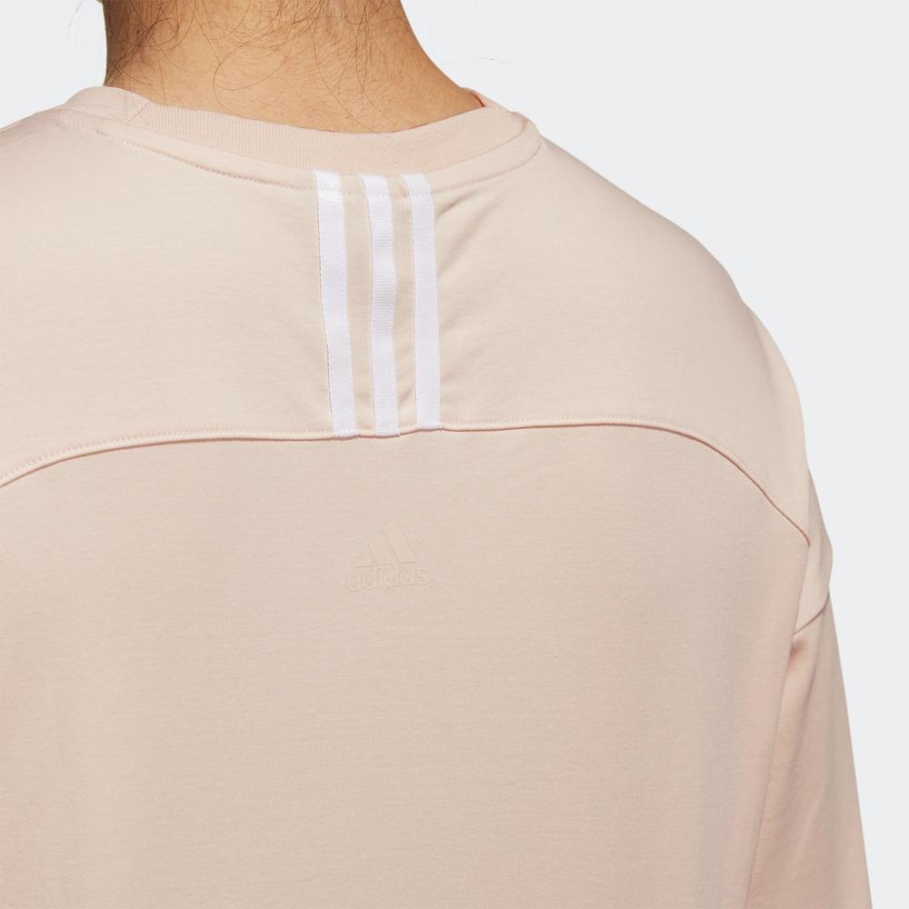 Adidas Collaboration Casual Breathable Solid Color Short Sleeve T-Shirt Women Tops Light-Pink H55254
