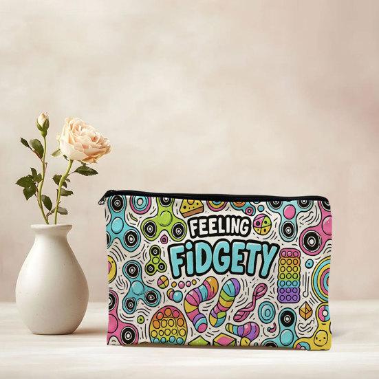 Kosmetiktasche, Mehrzweck-Reißverschluss-Make-up-Beutel, Reißfestes spritzwassergeschütztes Kosmetik-Organizer, für Toilettenartikel Stifte Schreibwaren Kleine Gegenstände