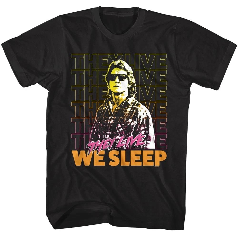 They Live We Sleep George Nada Men s T Shirt M