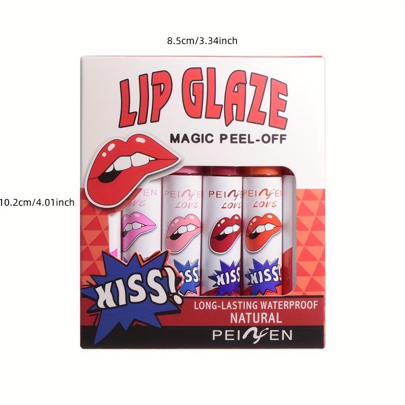 Set 6 Pz/set Lucidalabbra Magico Peel-Off Opaco Tinta Labbra Set Impermeabile Lunga Durata Facile Da Applicare Non Sbiadisce Rossetto Vellutato per Labbra e Guance