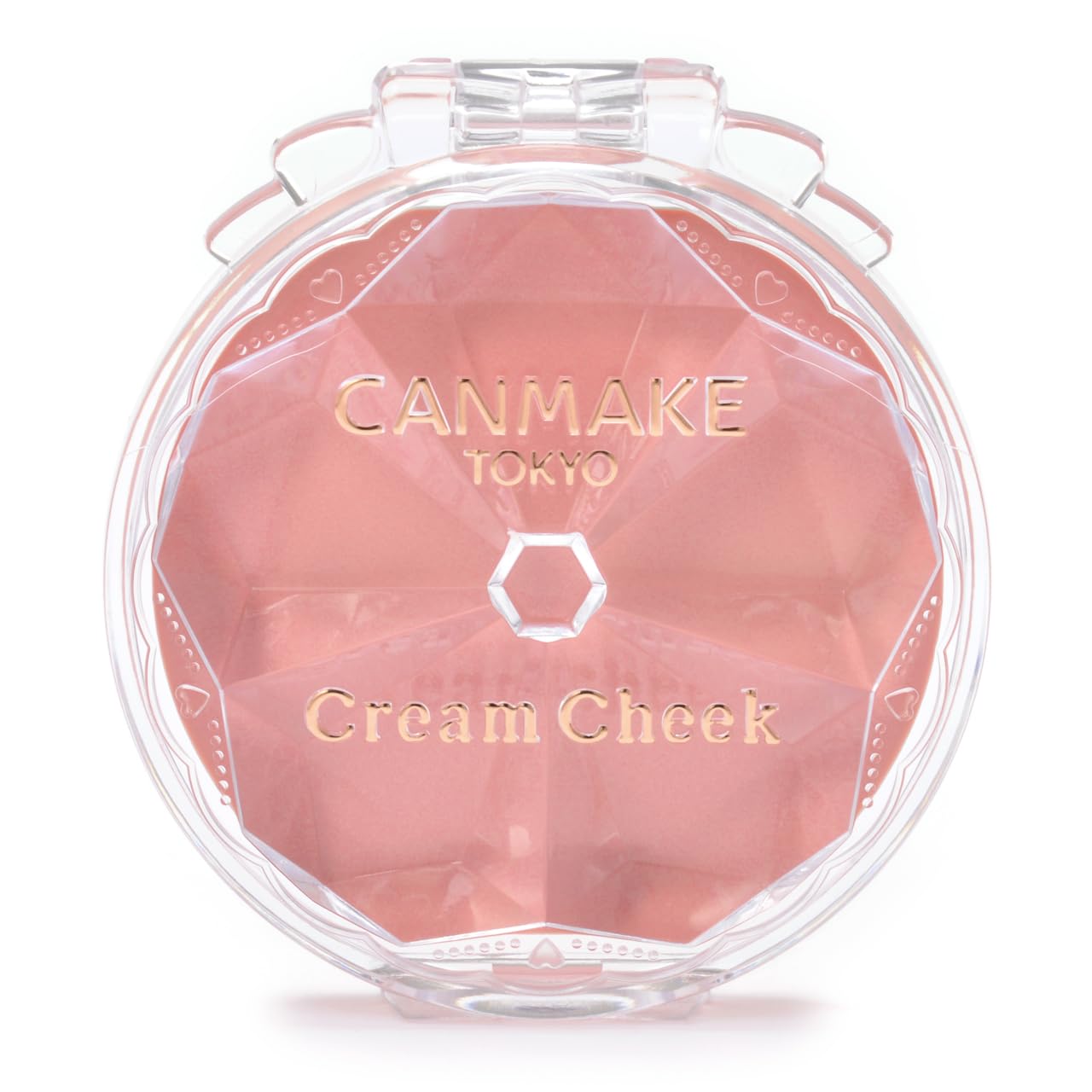 Canmake Cream Cheek 24 Peach Mousse Cheek Healthy Milky Peach - Blush, Glossy, Glow, Long-lasting,